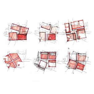 Plan studies - four squares